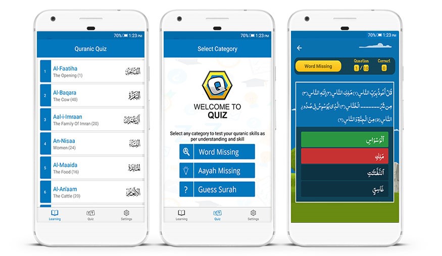 Quran Surah Learn & Quiz