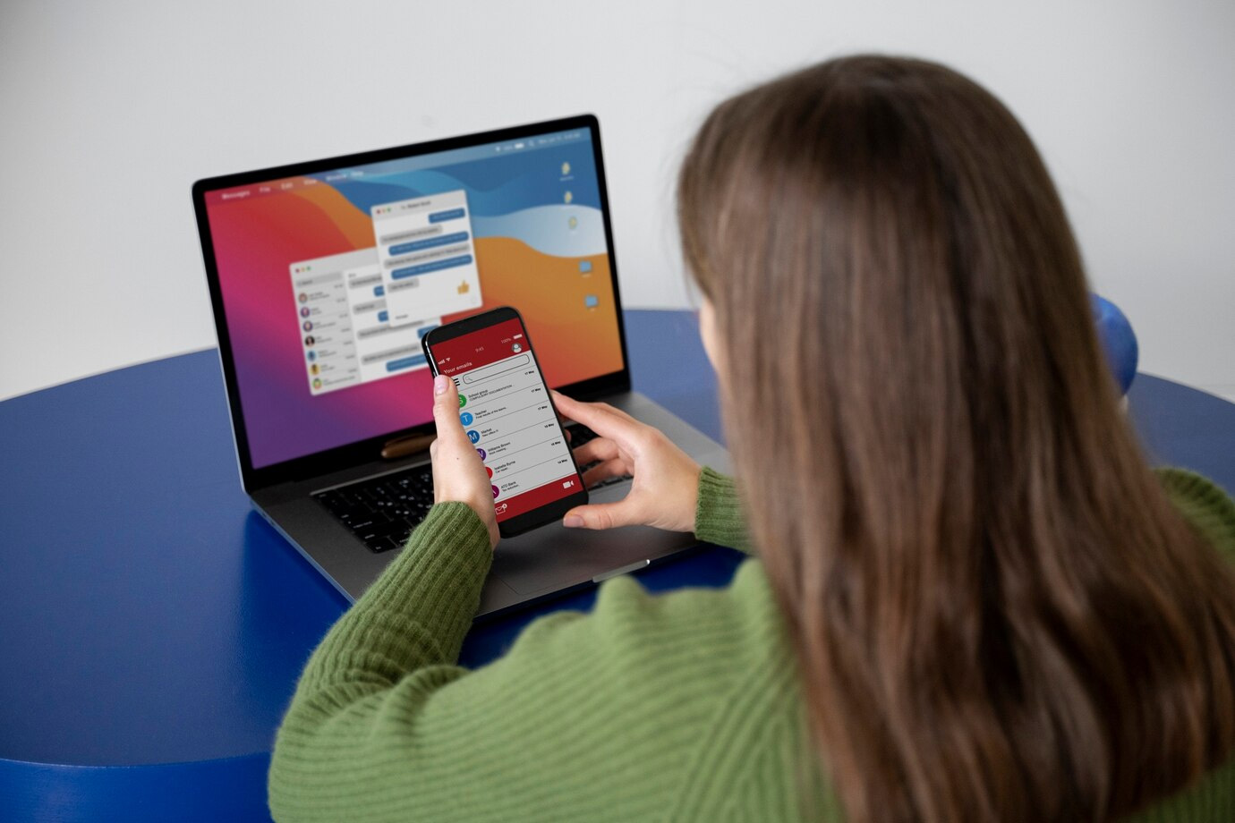 An Inabia QA engineer testing a web and mobile application