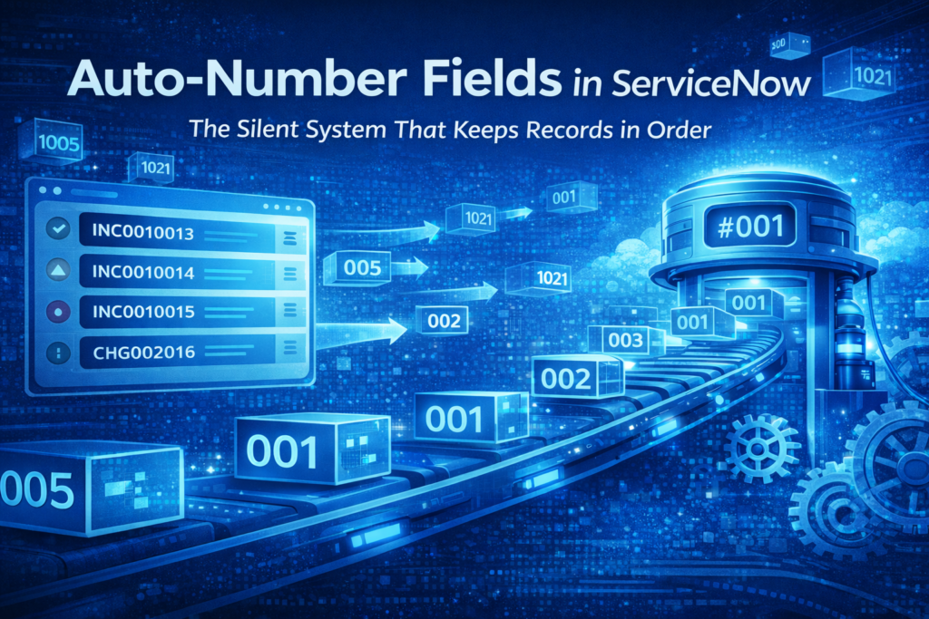 Auto-Number Fields in ServiceNow