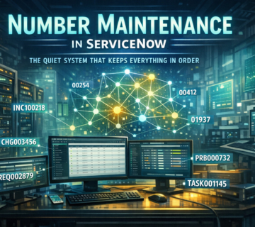 Number Maintenance in ServiceNow