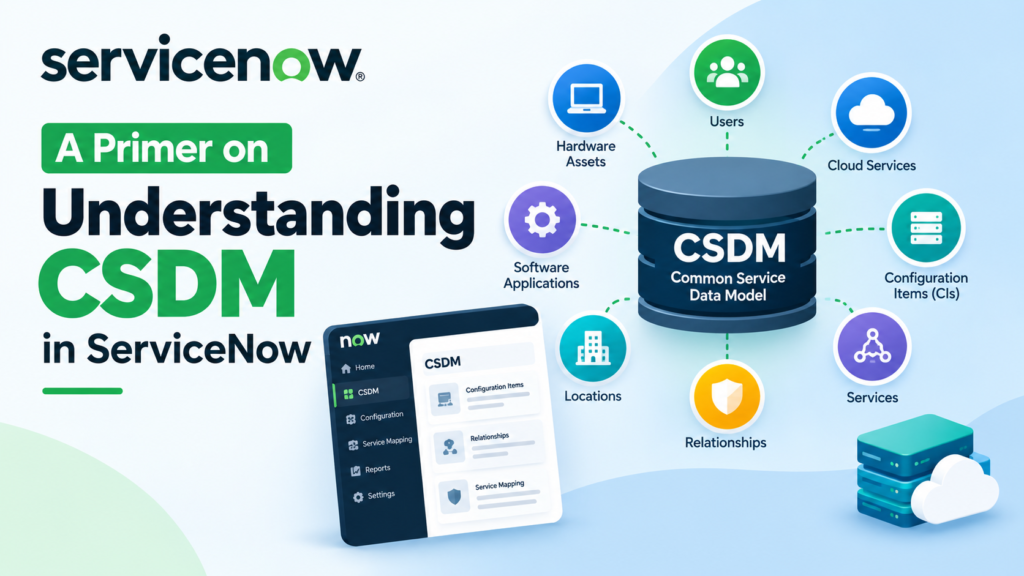 A Primer on Understanding CSDM in ServiceNow